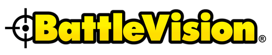 yellow and black text reading battlevision with...