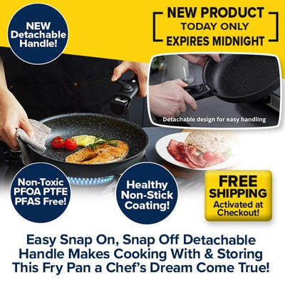 8.5" Non-Stick Fry Pan with Detachable Handle