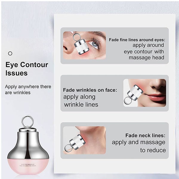 Eye Cream With Built-In Red Light Massager