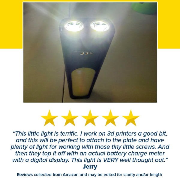 Rechargeable Super Bright Flat LED Flashlight