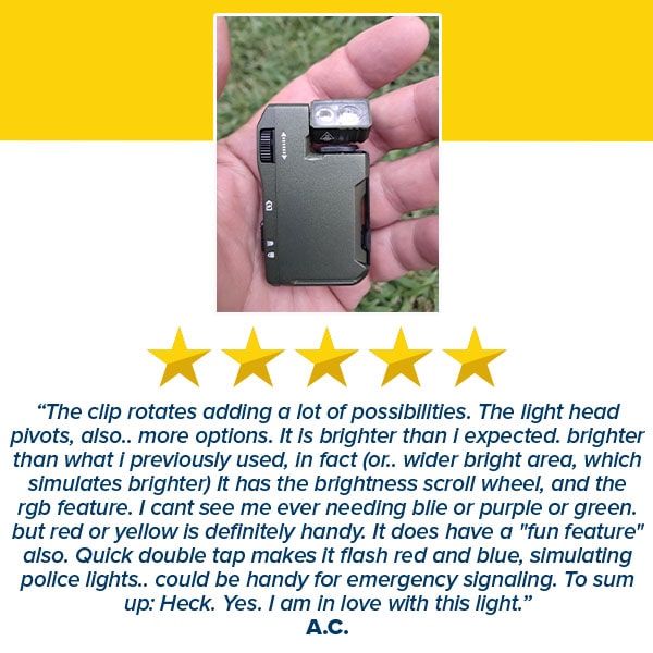 Super Bright Slim Dual Light Flashlight