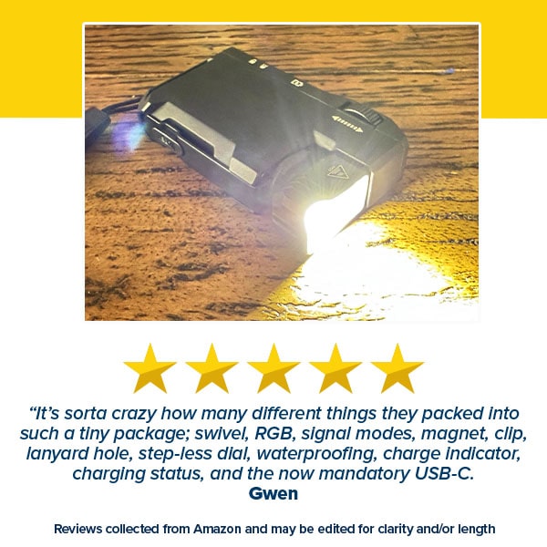 Super Bright Slim Dual Light Flashlight
