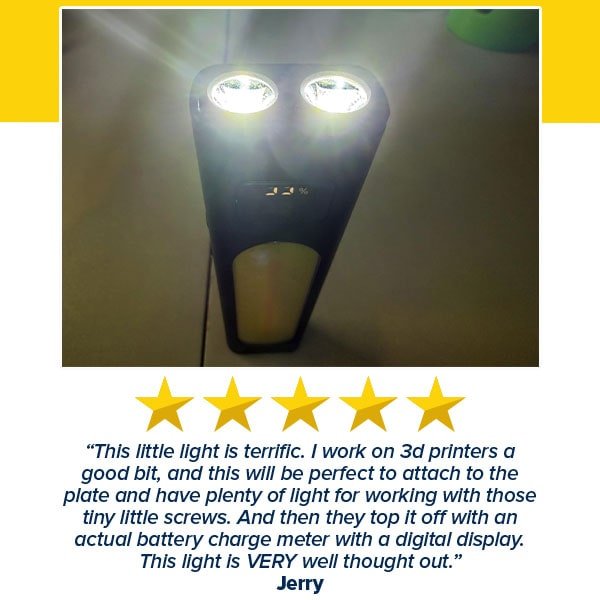 Rechargeable Super Bright Flat LED Flashlight