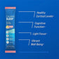 A box of Calming Sleep (Includes 30 Packs) in raspberry lemonade flavor is displayed. The packaging highlights benefits such as healthy cortisol levels, enhanced cognitive function, light focus, and vibrant well-being—all supported by soothing ingredients like magnesium glycinate and ashwagandha.