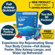 An ad for Calming Sleep (Includes 30 Packs) featuring product packets alongside fresh raspberries and inviting text that highlights better sleep with a powerful blend of calming ingredients such as ashwagandha and magnesium glycinate. Enjoy free shipping—don’t miss out on the new product offer, expiring at midnight!.