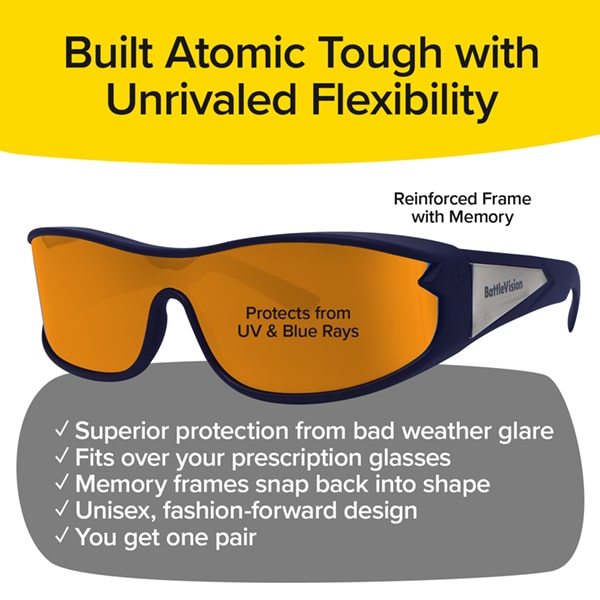 BattleVision Storm WrapAround Glasses (Single)