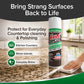 A can of Bull Shot Granite & Stone sits on a kitchen counter as a hand wipes the granite, showcasing this cleaner’s ability to clean and polish kitchen counters and stone islands while delivering a lasting shine.