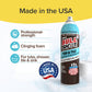 A can of Bull Shot Tub & Tile cleaner delivers professional-strength, clinging foam to remove soap scum from tubs, showers, tile, and sinks. "Made in the USA" is featured prominently at the top and on a circular badge.