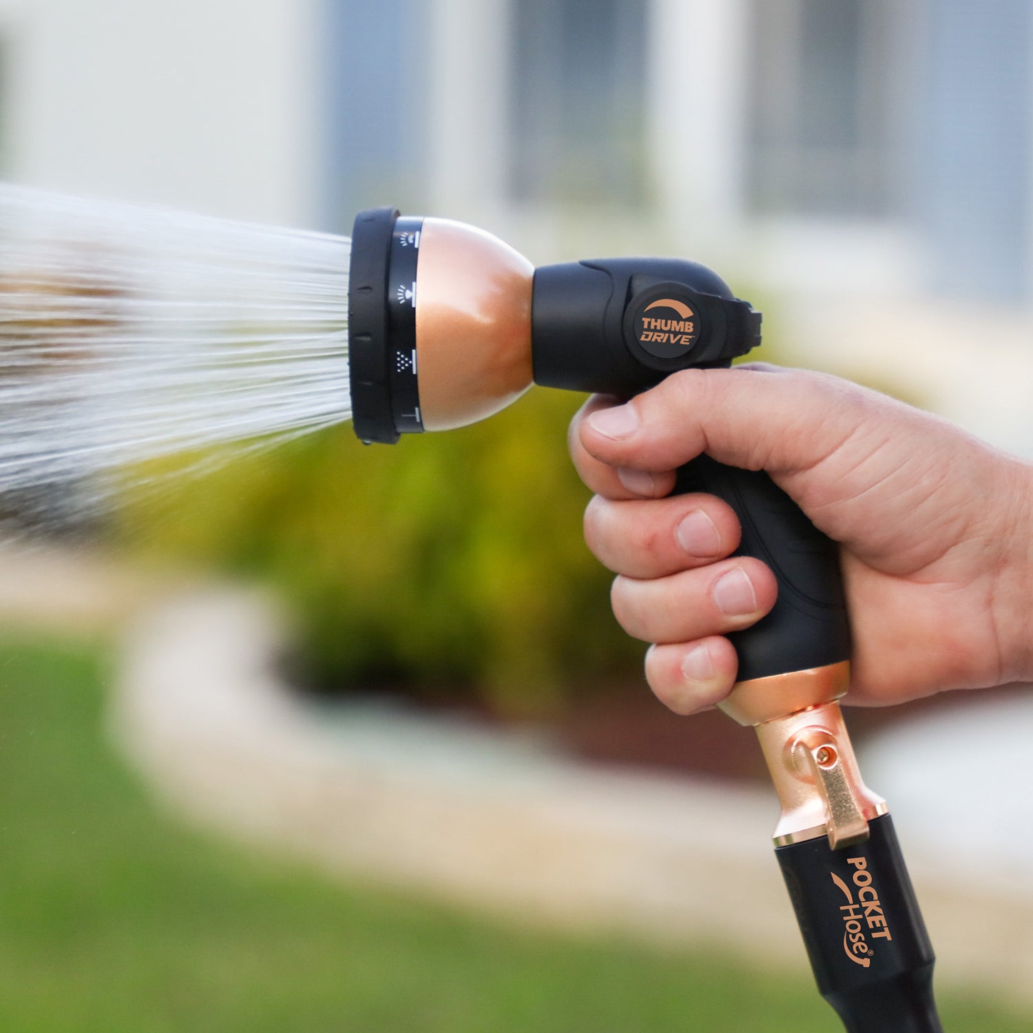 hand sprayer for garden hose Pocket Hose Copper Bullet Spray Nozzle