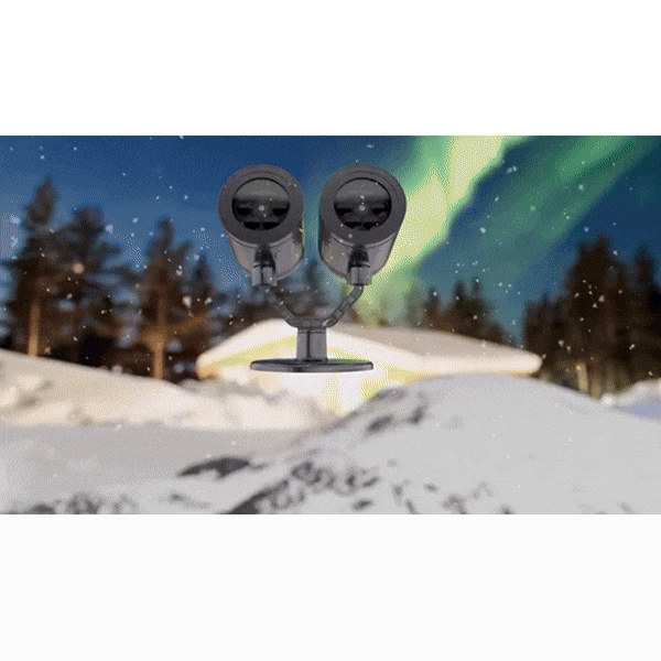 Dual Head Christmas Snowflake Projector