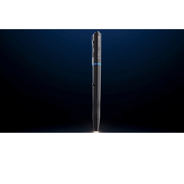 Rechargeable LED Pen Flashlight with Green Beam, Red Light & White Light