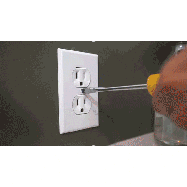 Space-Saving Outlet Shelf