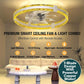 Chandelier Fan with Dimmable Lights