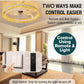 Chandelier Fan with Dimmable Lights