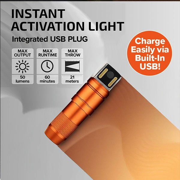 Rechargeable LED Keychain Flashlight