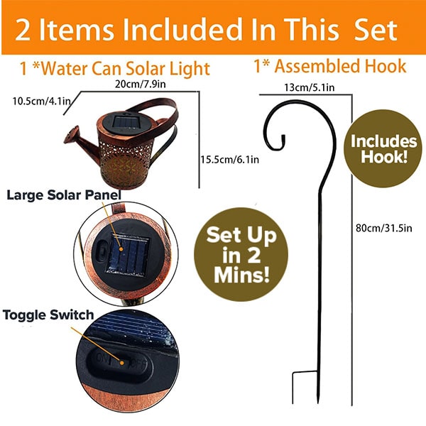 Solar Outdoor Hanging Lantern