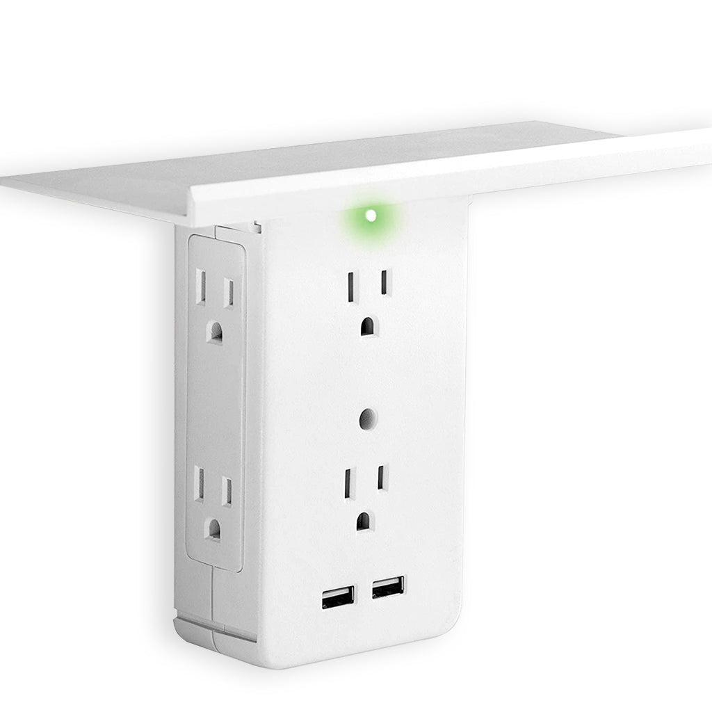 Space-Saving Outlet Shelf