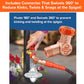 A hand connects the Car Wash Sprayer With 25 Foot Expandable Garden Hose, featuring an orange 360° connector, to an outdoor spigot. Text emphasizes the pivoting and swiveling action that helps prevent kinking and twisting at the connection—ideal for use with a car wash sprayer or foam sprayer.