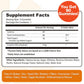 Supplement facts for Create Creatine Gummies: 3-gummy serving provides 60 calories, 8g carbs, and 5g sugar. Contains Creapure Creatine Monohydrate to support muscle strength. Each container has 90 gluten-free gummies.