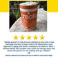 A container of Create Creatine Gummies sits on a table with a yellow and white background. Below, Liz's five-star review praises these gummies for boosting her energy and muscle strength in her late 50s.