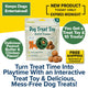 Give your furry friend endless playtime with the Dog Treat Toy With Refill Treats, packed with irresistible peanut butter and chicken flavor! Specially crafted to fit perfectly with the Dog Treat Toy, these Peanut Butter Dog Treats are both delicious and engaging—ideal for entertaining your pup. Take advantage of special promotional offers on this exciting new product, including free shipping, and give your dog interactive fun plus long-lasting chews that keep every tail wagging!.