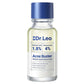 A small bottle of Dr. Leo Acne Buster with a blue cap, featuring a label that lists 1.8% salicylic acid and 4% niacinamide to target post-acne marks.