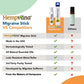 Comparison chart of Hempvana Migraine Stick and other brands, highlighting Hempvana Migraine Stick’s features: made in the USA, dermatologist tested, crafted with all-natural essential oils and soothing hemp seed oil, designed with a leak-resistant metal roller for easy roll-on migraine relief application, third-party purity tested, and more.