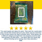 A package of Hypoallergenic Dog & Cat Bathing Glove Wipes sits on a counter, accompanied by a five-star customer review highlighting the wipes’ durability and effectiveness in cleaning their dog’s belly and paws.