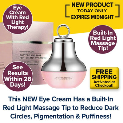 Eye Cream With Built-In Red Light Massager