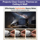 The Galaxy Projector Night Light casts vivid cosmic themes onto your bedroom ceiling, transforming your space into a mesmerizing universe. It comes with three swappable galaxy slide inserts—Moon, Saturn, and Nebula—so you can easily change the projected sky and enjoy the enchanting view of this starry night light.