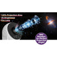 The Galaxy Projector for Bedroom emits a blue beam with lens elements, projecting stars and galaxies into your space. A purple circle shows the text “360° Rotation for Perfect Projection Angle!”.