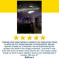 A child gazes in awe as the Galaxy Projector for Bedroom displays planets and stars on the ceiling. Below, a five-star rating and glowing review praise its soothing, detailed images—signed by Brittney L.