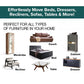 Effortlessly move your bed, dresser, recliner, sofa, table, or wardrobe! Heavy Duty Furniture Sliders easily glide heavy furniture across carpet—no scratches or strain.