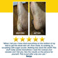 Before and after photos show cracked heels transformed to smooth skin, with a five-star review from Kenya praising the effective Instant Foot Peeling Spray.