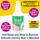 Instant Foot Peeling Spray is shown with text highlighting easy callus and cracked feet removal, free shipping, and a new product offer ending at midnight.