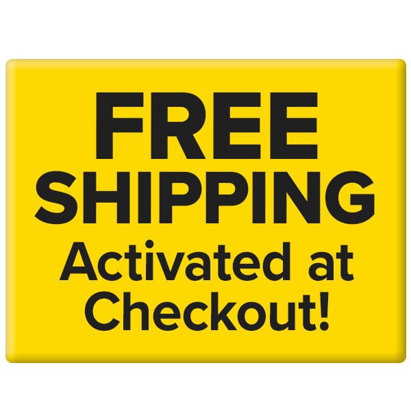A yellow sign with bold black text reads: FREE SHIPPING Activated at Checkout! Perfect for your next Interactive Hide and Seek Cat Toy purchase.