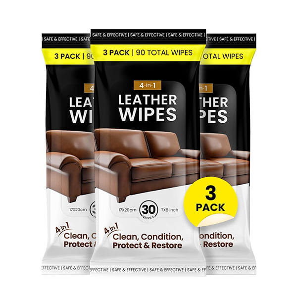 Leather Cleaning & Conditioning Wipes (90 Wipes)