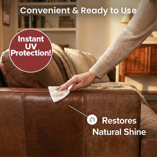 Leather Cleaning & Conditioning Wipes (90 Wipes)