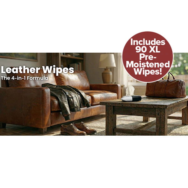 Leather Cleaning & Conditioning Wipes (90 Wipes)