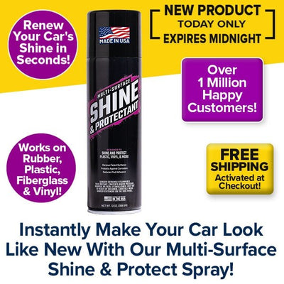Multi-Surface Shine & Protectant Spray for Cars, Trucks & Motorcycles