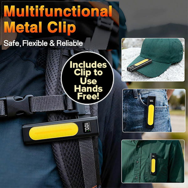 Rechargeable Super Bright Flat LED Flashlight