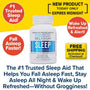 A bottle of Relaxium is featured against a yellow and white background, highlighting it as the #1 Trusted Sleep Aid with a non-habit-forming formula to help you fall asleep fast, wake up refreshed, plus enjoy free shipping.