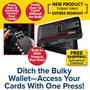 Ditch the bulky wallet for good. Upgrade to our Slim Compact RFID Wallet, expertly designed to securely hold 12+ cards while staying ultra-slim and sleek in black. Enjoy built-in RFID protection and convenient one-press access—perfect as a front-pocket wallet for any occasion. Take advantage of our new product offer with free shipping—carry less, live more!.