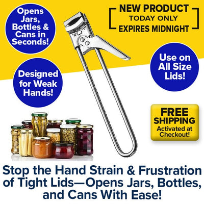Stainless Steel Can & Jar Opener