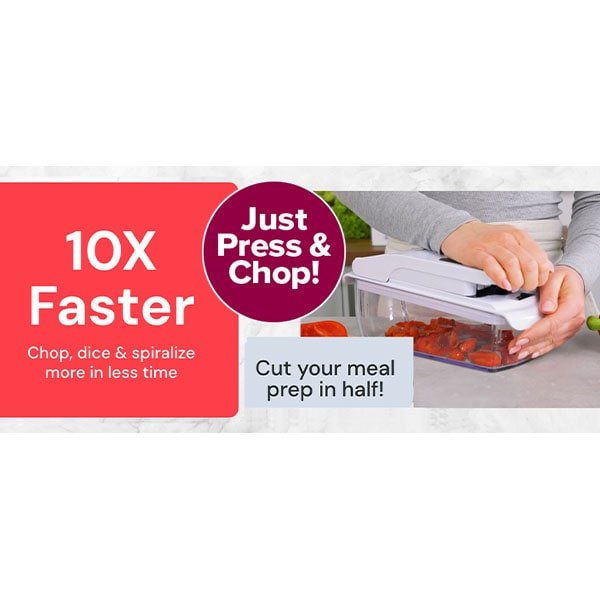 Professional Vegetable & Fruit Chopper, Dicer and Spiralizer