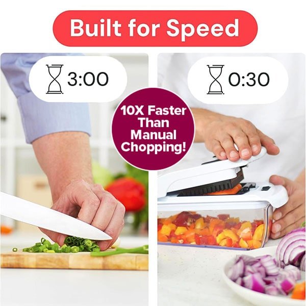 Professional Vegetable & Fruit Chopper, Dicer and Spiralizer