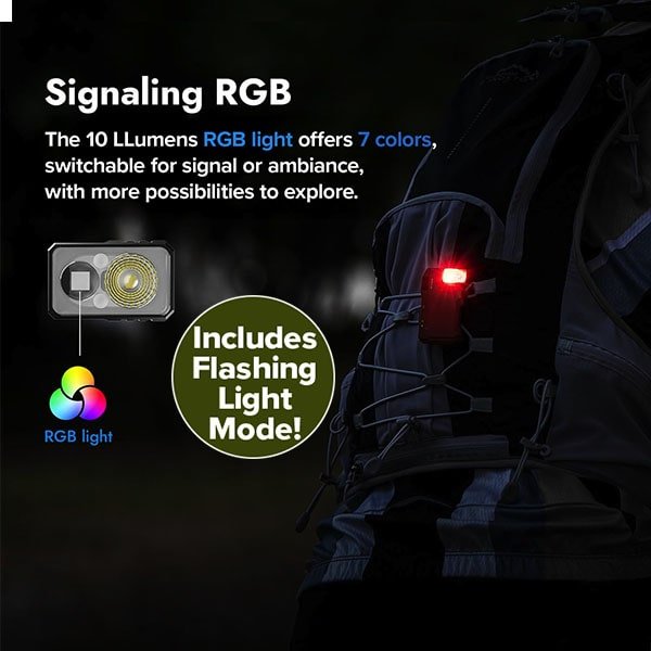 Rechargeable 400 Lumens Dual Light Flashlight