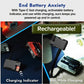 Rechargeable 400 Lumens Dual Light Flashlight