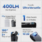 Rechargeable 400 Lumens Dual Light Flashlight