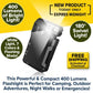 Rechargeable 400 Lumens Dual Light Flashlight